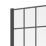 Framed Matt Black Bath Screen Reversible 800mm x 1500mm
