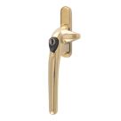 Smith & Locke  Left-Handed Cockspur Window Handle Polished Brass