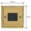 Varilight  10A 2-Gang 2-Way Light Switch  Georgian Brass