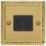 Varilight  10A 2-Gang 2-Way Light Switch  Georgian Brass