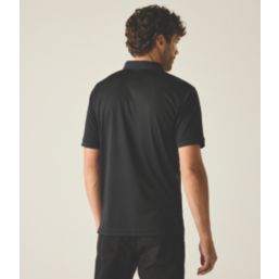Regatta Recycle.Me Pique Polo Shirt Black Large 44" Chest