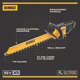 DEWALT  DCMHT567N-XJ 60cm 18V Li-Ion XR Brushless Cordless Hedge Trimmer - Bare