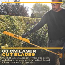 DEWALT  DCMHT567N-XJ 60cm 18V Li-Ion XR Brushless Cordless Hedge Trimmer - Bare