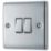 British General Nexus Metal 10AX 2-Gang 2-Way Light Switch  Polished Chrome