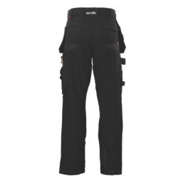 Scruffs Pro Flex Plus Holster Work Trousers Black 30" W 32" L