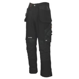 Scruffs Pro Flex Plus Holster Work Trousers Black 30" W 32" L