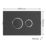 Fluidmaster  Dual-Flush Pneumatic Plate Matt Black