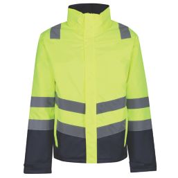 Regatta Pro Hi-Vis Insulated Jacket Yellow / Navy X Large 52" Chest