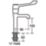 Armitage Shanks Markwik Chrome  224mm Lever 2 Tap Holes Basin Pillar Tap