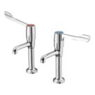 Armitage Shanks Markwik Chrome  224mm Lever 2 Tap Holes Basin Pillar Tap