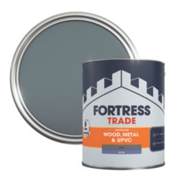 Fortress Trade 2.5Ltr Grey Satin Emulsion Multi Surface Paint