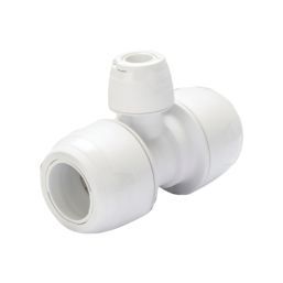 Hep2O  Plastic Push-Fit Reducing Keyless Tee 22mm x 22mm x 10mm