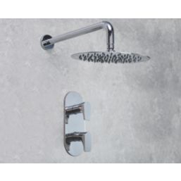 Bristan Hourglass Rear-Fed Concealed Chrome Thermostatic Mixer Shower