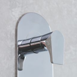 Bristan Hourglass Rear-Fed Concealed Chrome Thermostatic Mixer Shower