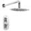 Bristan Hourglass Rear-Fed Concealed Chrome Thermostatic Mixer Shower