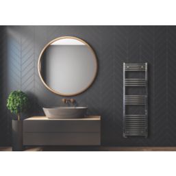Towelrads 1400mm x 500mm 1356BTU Chrome Flat  Towel Radiator