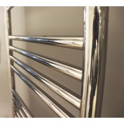 Towelrads 1400mm x 500mm 1356BTU Chrome Flat  Towel Radiator