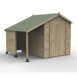 Forest Timberdale 6' x 8' (Nominal) Apex Tongue & Groove Timber Shed with Store