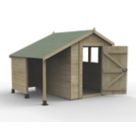 Forest Timberdale 6' x 8' (Nominal) Apex Tongue & Groove Timber Shed with Store