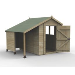 Forest Timberdale 6' x 8' (Nominal) Apex Tongue & Groove Timber Shed with Store
