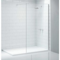 Triton Neo  Frameless Showerwall  Chrome 1400mm x 2015mm