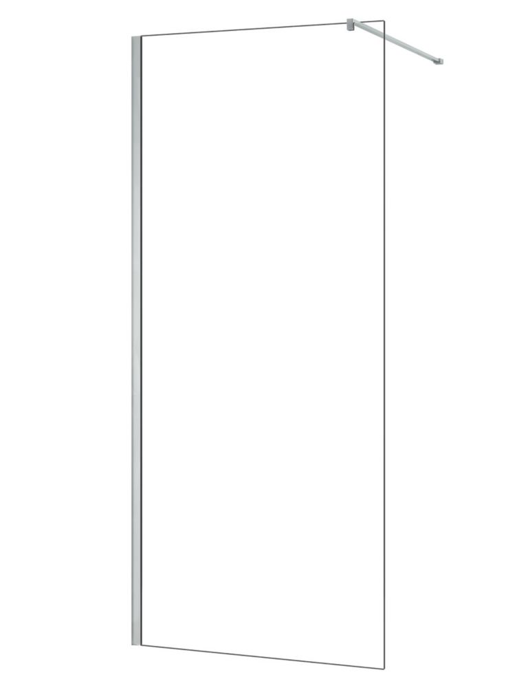 Triton Neo  Frameless Showerwall  Chrome 1400mm x 2015mm