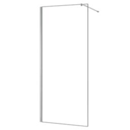 Triton Neo  Frameless Showerwall  Chrome 1400mm x 2015mm