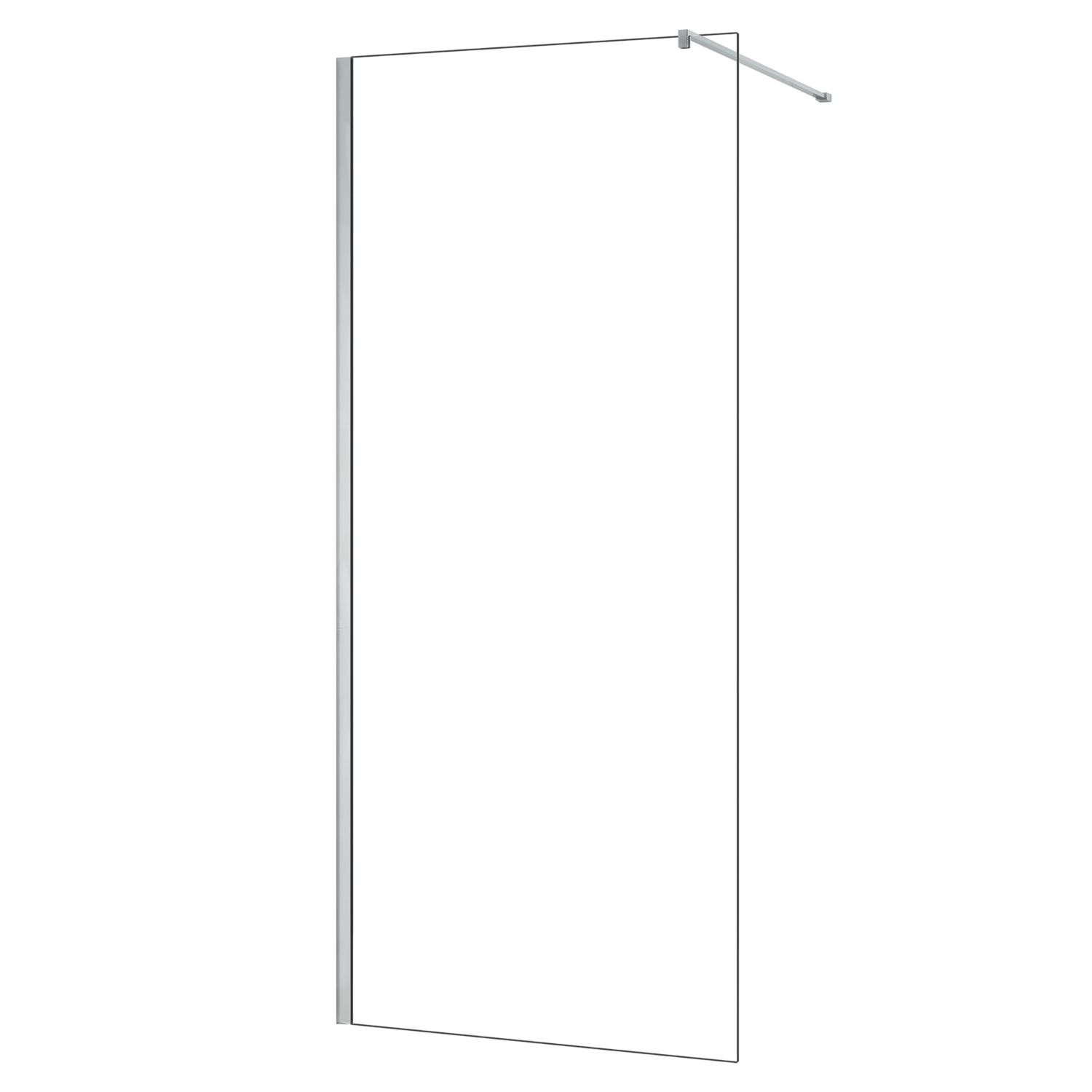 Triton Neo Frameless Showerwall Chrome 1400mm x 2015mm (130TK)