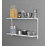 RB UK  2-Tier Powder-Coated Steel Home Office Shelving Unit 810mm x 270mm x 500mm