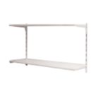 RB UK  2-Tier Metal Home Office Shelving Unit 810mm x 270mm x 500mm