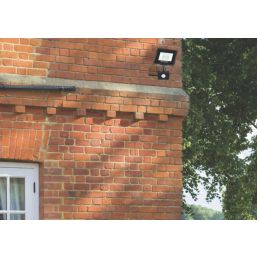 Sylvania SylFlood Outdoor LED Floodlight With PIR Sensor Black 27W 3000lm