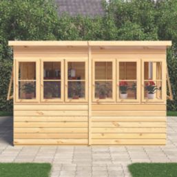 Shire Sunpent 10' x 6' (Nominal) Pent Shiplap T&G Timber Shed