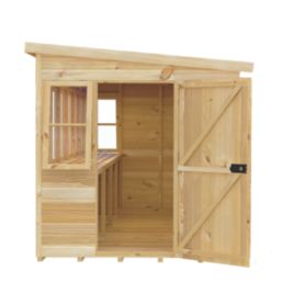 Shire Sunpent 10' x 6' (Nominal) Pent Shiplap T&G Timber Shed