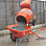 Altrad Belle Warrior Pneumatic Wheels HDPE Wheelbarrow Silver/Orange 100Ltr