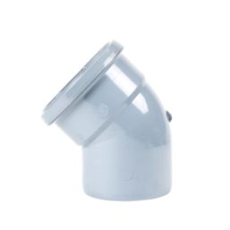 FloPlast  Push-Fit 135° Single Socket Bend Grey 110mm