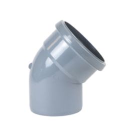 FloPlast  Push-Fit 135° Single Socket Bend Grey 110mm