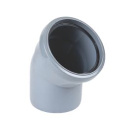 FloPlast  Push-Fit 135° Single Socket Bend Grey 110mm