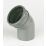FloPlast  Push-Fit 135° Single Socket Bend Grey 110mm