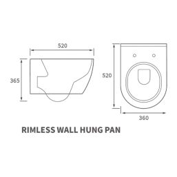 Colorado Soft-Close Rimless Wall-Hung Toilet