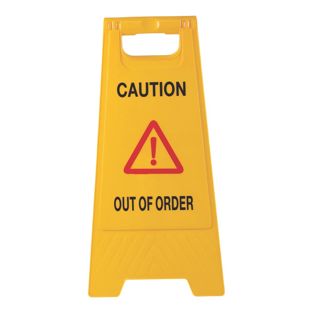 Essentials Caution Out Of Order A-Frame Safety Sign 600mm x 290mm ...