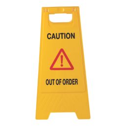 Essentials Caution Out Of Order A-Frame Safety Sign 600mm x 290mm