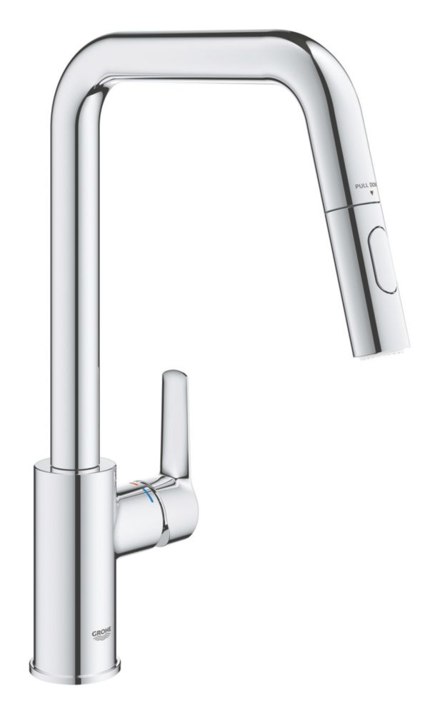 Grohe Start 30634000 Single Lever Kitchen Sink Mixer Tap Chrome - Screwfix