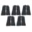 L-PRO  Heavy Duty Rubber Gloves Black Large 5 Pairs