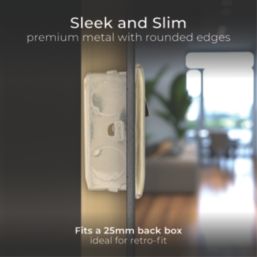 British General Nexus Metal 13A 1-Gang SP Switched Socket + 3A 18W 2-Outlet Type A & C USB Charger Antique Brass with Black Inserts