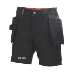 Scruffs Alverton Stretch Holster Work Shorts Black 38" W
