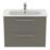 Ideal Standard i.life A Wall-Hung Vanity Unit with Chrome Handles & Basin Matt Quartz Grey 800mm x 440mm x 630mm