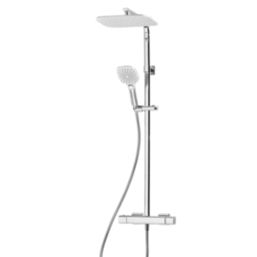 Triton Velino HP Rear-Fed Exposed Chrome Thermostatic Diverter Mixer Shower