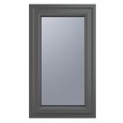 Crystal  Right-Hand Opening Obscure Triple-Glazed Casement Anthracite on White uPVC Window 610mm x 1040mm