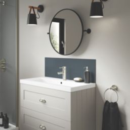 Splashwall Malibu / Storm Vanity Splashback Gloss Beige/Blue 250mm x 800mm x 4mm