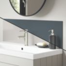 Splashwall Malibu / Storm Vanity Splashback Gloss Beige/Blue 250mm x 800mm x 4mm